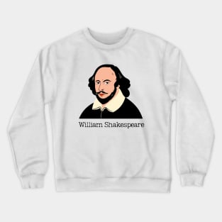 William Shakespeare Portrait Design Crewneck Sweatshirt